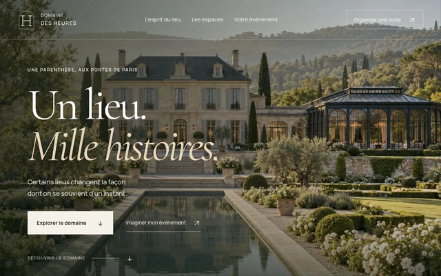 Héros du site Domaine des Heures