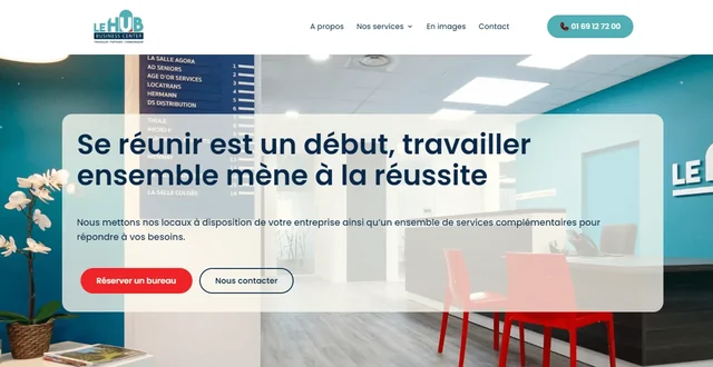 Héros du site Hub Business Center