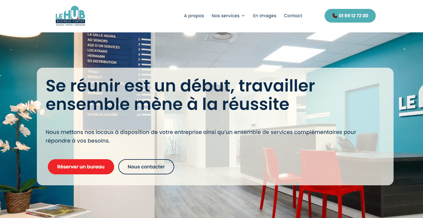 header du site hub business center