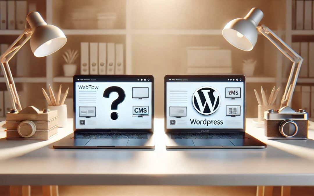 Webflow vs WordPress : Quel CMS choisir pour votre site web en 2024 ?